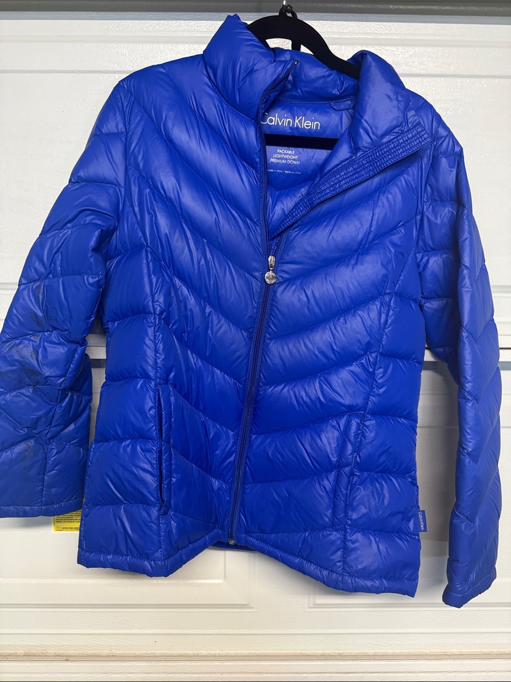 Calvin Klein Kids Royal Blue Quilted Packable Puffer Jacket